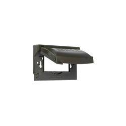 TayMac Rectangle Die-Cast Metal 1 gang 2.9 in. H X 4.69 in. W Weatherproof Cover