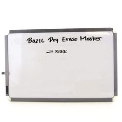 Bazic Products Low Odor Black Dry Erase Markers 12 pk