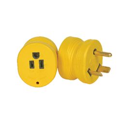 Camco Power Grip 30 amps RV Electrical Adapters 1 pk