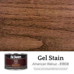 Old Masters Semi-Transparent American Walnut Oil-Based Alkyd Gel Stain 1 pt