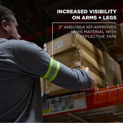 Ergodyne GloWear Reflective Arm/Leg Band High Visibility Lime L/XL