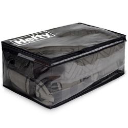 Hefty Black/Clear Flexible Tote w/Handle 26 in. H X 12 in. W X 16 in. D Stackable