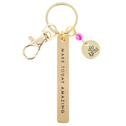 Karma Make Today Amazing Sentiment Keychain Metal 1 pk