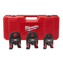 Milwaukee M18 1 in. Press Jaw Kit Black 4 pc