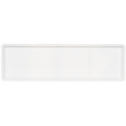 Novelty 1 in. H X 24 in. W X 7 in. D Plastic Countryside Flower Box Tray White