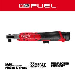 Milwaukee tool 12V 1/2 in. Brushless Cordless Ratchet Kit (Battery & Charger)