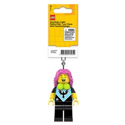 LEGO Plastic Multicolored Gamer Girl Keychain w/LED Light