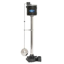 Superior Pump 1/3 HP 3,000 gph Cast Iron Vertical Float Switch AC Pedestal Sump Pump 10 ft³