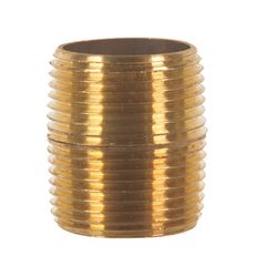 JMF Company 1 in. MPT Brass Close Nipple