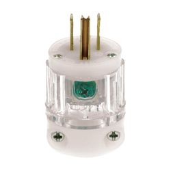 Leviton Industrial Nylon Grounding Plug Non-NEMA 2 Pole 3 Wire