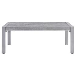 Signature Design by Ashley Moonlight Gray Rectangular Stone Contemporary Coffee Table