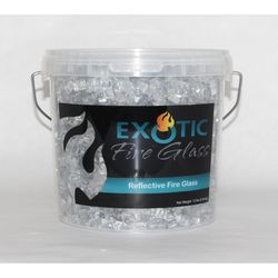 Exotic Silver Glass Fire Glass