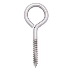 Hampton 3/8 in. X 4-1/2 in. L Stainless Stainless Steel Lag Thread Eyebolt