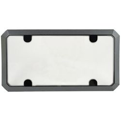 Custom Accessories Black Polycarbonate License Plate Cover