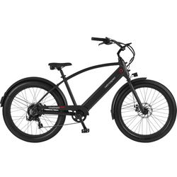 Retrospec Chatham Rev+ 2 Unisex Electric Beach Cruiser Matte Black