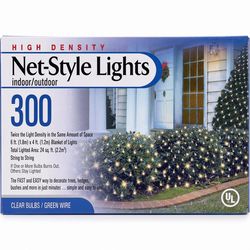 Good Tidings Incandescent Clear 300 ct Net Christmas Lights 6 ft.