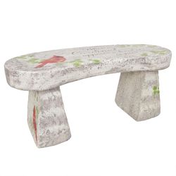Alpine White Resin Frame Bench
