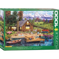 Eurographics Mountain Cabin Jigsaw Puzzle Multicolored 1000 pc