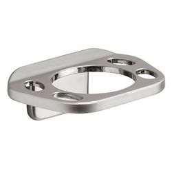 Oakbrook Collection Brushed Nickel Silver Die Cast Zinc Toothbrush/Tumbler Holder