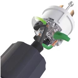 Leviton Lever Edge Commercial and Residential Plastic Locking Plug L5-20P
