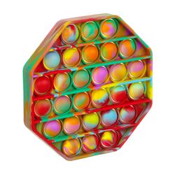 Expressions Octogon Pop Fidget Toy Rainbow
