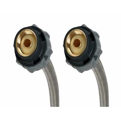 Fluidmaster Click Seal 1/2 in. FIP X 1/2 in. D FIP 20 in. Stainless Steel Supply Line