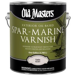 Old Masters Satin Clear Oil-Based Marine Spar Varnish 1 gal