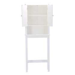 A&E Bath and Shower Axil 63 in. H X 9 in. W X 24 in. D White Bath Storage Cabinet