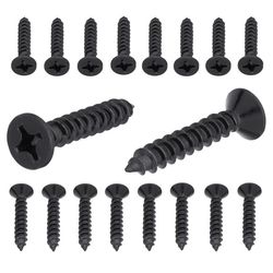 Ace No. 12 X 1-1/4 in. L Phillips Black Coarse Wood Screws 18 pk