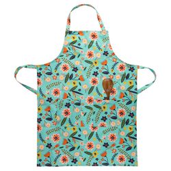 Karma 2 pocket Multicolored Cotton Shelly Floral Apron