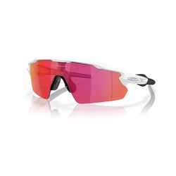 Oakley Radar EV Pitch Sunglasses Unisex Polished White Frame Red Lens