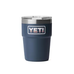 YETI Rambler 16 oz Navy Patriotic BPA Free Stackable Tumbler with MagSlider Lid