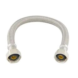 BrassCraft 1/2 in. FIP pc X 1/2 in. D FIP 12 in. Polymer Faucet Supply Line