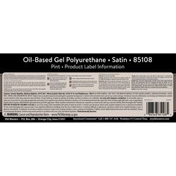 Old Masters Satin Clear Oil-Based Polyurethane 1 pt