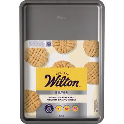 Wilton Silver 15 in. W X 10 in. L Medium Baking Sheet Gray 1 pc