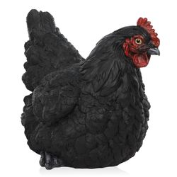Alpine Resin Black 8 in. Statue