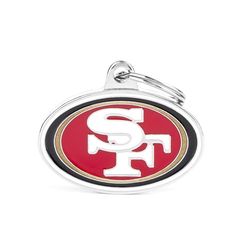 MyFamily NFL Red/White San Francisco 49ers Metal Pet Tags