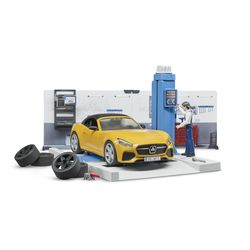 Bruder Bworld Car Service Toy Set Multicolored