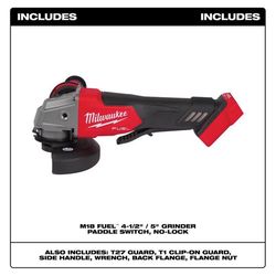 Milwaukee 18V Cordless 4-1/2 to 5 in. Grinder Tool Only