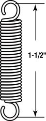 Prime-Line 1-1/2 in. L X 1/4 in. D Extension Spring 2 pk