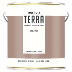 Evolve Terra Satin Sunset Mesa Paint and Primer Interior 1 gal