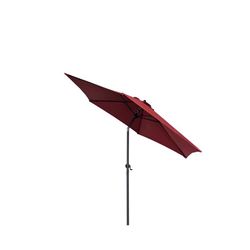Living Accents 9 ft. Tiltable Brick Red Market Umbrella