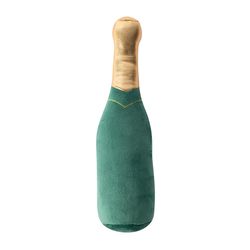 Pet Shop by Fringe Studio For Dog Green Plush Champagne Bottle Dog Toy 1 pk