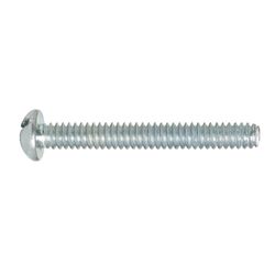 HILLMAN No. 10-24 Ga. X 1-1/2 in. L Combination Round Head Zinc-Plated Steel Machine Screws 100 pk