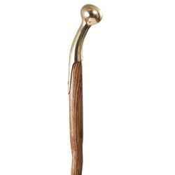 Brazos Walking Sticks 37 in. Brown Oak Walking Stick Cane