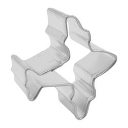 R&M International Corp 2 in. L Mini Airplane Cookie Cutter Silver 1 pc