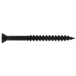 HILLMAN No. 6 X 1-5/8 in. L Square Black Phosphate Fine Trim Screws 75 pk