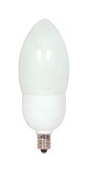 Satco 7 W Torpedo Globe Incandescent Bulb E12 (Candelabra) Warm White 1 pk
