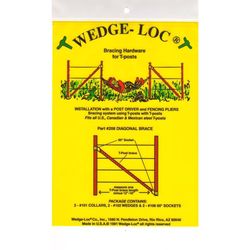 Wedge-Loc 2 in. H X 7.5 in. W Aluminum Diagonal  Brace