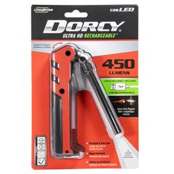 Dorcy 450 lm Black/Red Fluorescent Rechargeable Work Light Flashlight